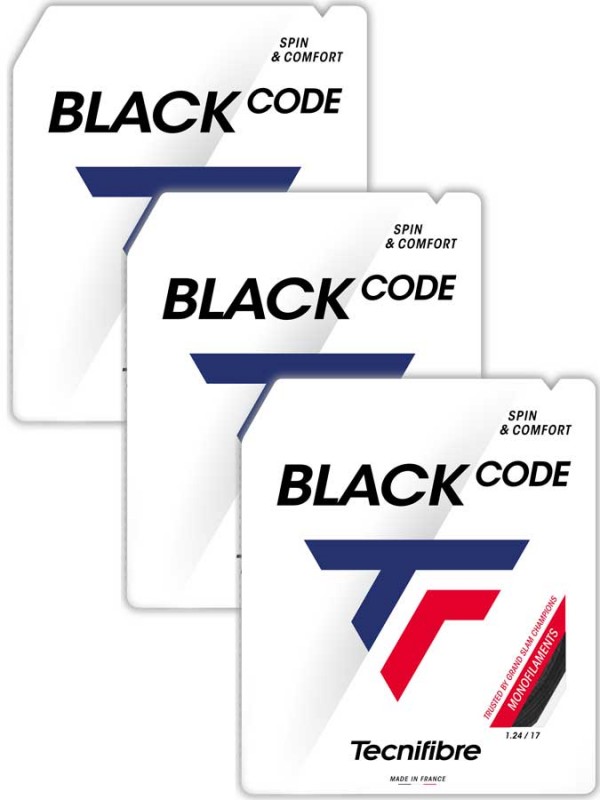 3 x Tenis struna Tecnifibre Black Code - Set