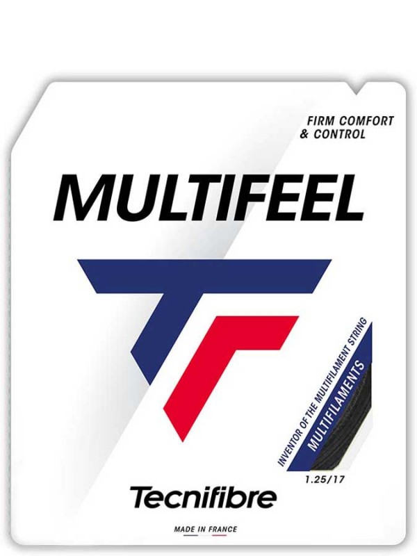 Tenis struna Tecnifibre Multi Feel - Črna