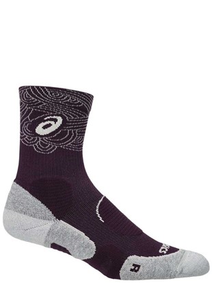 Asics nogavice Seasonal court + tenis crew sock Dark Aubergine
