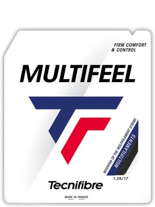 Tenis struna Tecnifibre Multi Feel - Črna