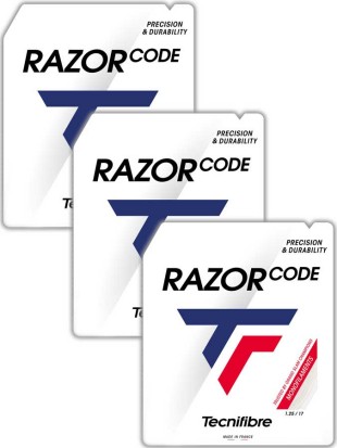 3 x Tenis struna Tecnifibre Razor Code - Set 12m