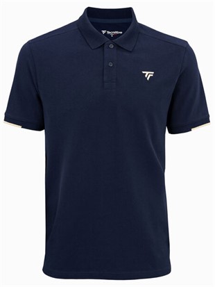 Tecnifibre majica Polo Pique Rib Collar Navy