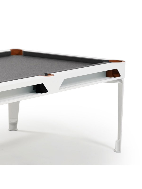 Cornilleau Hyphen biljard miza – bela z light grey podlogo